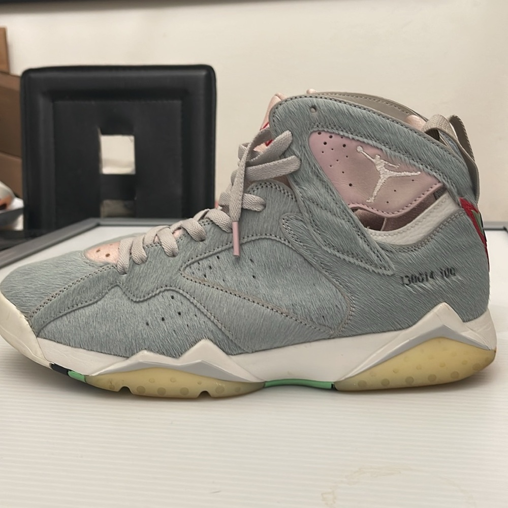 JORDAN RETRO 7 ‘HARE 2.0 NEUTRAL GREY BASKETBALL SNEAKERS MENS SIZE 11
